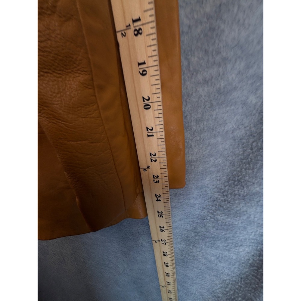 Vintage 70s Leather Jacket Womens S Driving‎ Western Yellow *Read - Picture 2 of 16